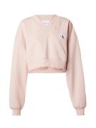 Calvin Klein Jeans Sweatshirt  lyserød / sort / hvid