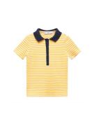 MANGO Shirts 'ALMOND'  ecru / mørkeblå / gul