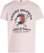 TOMMY HILFIGER Bluser & t-shirts  lyserød / rød / sort / hvid