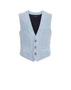 WE Fashion Vest  blue denim / hvid