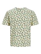 JACK & JONES Bluser & t-shirts 'SUN SHADE'  brun / pastelgul / grøn