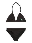 Calvin Klein Swimwear Bikini  pastelgrøn / sort