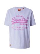 Superdry Shirts 'HERITAGE'  lilla-meleret / pink