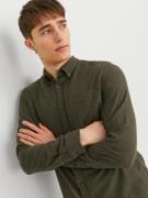 JACK & JONES Skjorte 'JJEClassic'  khaki