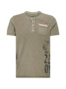 CAMP DAVID Bluser & t-shirts  grå / oliven / blodrød