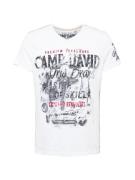 CAMP DAVID Bluser & t-shirts  antracit / mørkerød / sort / hvid