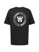 WOOD WOOD Bluser & t-shirts 'Tirewall'  sort / hvid