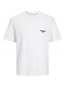 JACK & JONES Bluser & t-shirts 'BORA'  sort / hvid