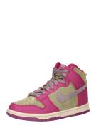 Nike Sportswear Sneaker high 'DUNK HIGH'  lysegrøn / lilla / bær