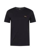 BOSS Bluser & t-shirts 'TEE CURVED'  guld / sort