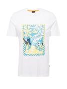 BOSS Bluser & t-shirts 'Cassette'  lyseblå / pastelgul / sort / hvid
