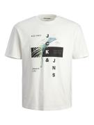 JACK & JONES Bluser & t-shirts 'JJCLARC'  røgblå / grøn / sort / hvid