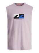 JACK & JONES Bluser & t-shirts 'JORMARBELLA'  blå / lyselilla / sort /...