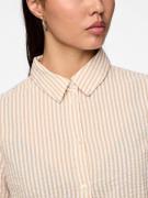 PIECES Bluse 'SALLY'  beige / hvid