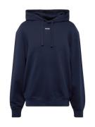 HUGO Sweatshirt 'Dapo'  mørkeblå / hvid