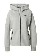 Nike Sportswear Overgangsjakke 'TECH FLEECE'  grå-meleret / sort