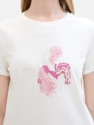 TOM TAILOR Shirts  ecru / pink / hvid