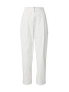UNITED COLORS OF BENETTON Bukser med lægfolder  hvid