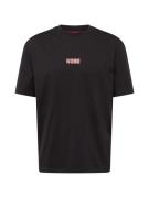 HUGO Bluser & t-shirts 'Diqitee'  rød / sort / hvid