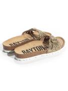 Bayton Pantoletter 'Athena'  sand / guld / sort