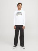Jack & Jones Junior Sweatshirt 'Logan'  lysebrun / sort / hvid