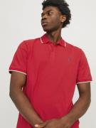 JACK & JONES Bluser & t-shirts 'HASS'  rød / sort / hvid