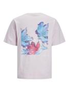 JACK & JONES Bluser & t-shirts 'Stagger'  aqua / pastellilla / pastelr...
