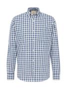 JACK & JONES Skjorte 'BLUBROOK'  safir / dueblå / hvid