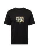 JACK & JONES Bluser & t-shirts 'Lafayette'  brun / grøn / sort / hvid