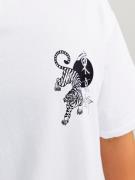 JACK & JONES Bluser & t-shirts 'JJRandom'  sort / hvid