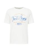 JACK & JONES Bluser & t-shirts 'Louie'  mørkeblå / umbra / hvid