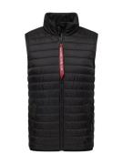 ALPHA INDUSTRIES Vest  rød / sort / hvid