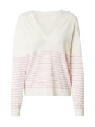 VILA Pullover 'ABELLA'  pink / hvid