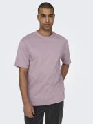 Only & Sons Bluser & t-shirts 'Fred'  lysviolet