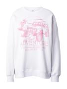 HOLLISTER Sweatshirt  lyserød / hvid