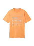 TOM TAILOR Bluser & t-shirts  grå / orange / hvid