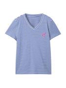 TOM TAILOR Shirts  blå / lys pink / hvid