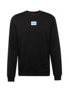 HUGO Sweatshirt 'Diragol212'  lyseblå / sort