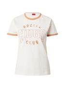 HUGO Shirts 'Dellera'  abrikos / hvid