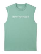 TOM TAILOR DENIM Bluser & t-shirts  siv / hvid