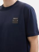TOM TAILOR DENIM Bluser & t-shirts  mørkeblå / sort / hvid