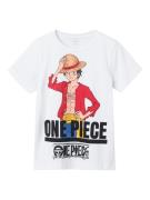 NAME IT Shirts 'NATE ONEPIECE'  gul / rød / sort / hvid
