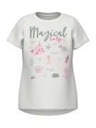 NAME IT Bluser & t-shirts 'VIX'  lysegrå / pink / offwhite