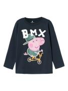 NAME IT Shirts 'JONIN PEPPAPIG'  safir / grøn / lys pink / hvid