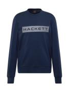 Hackett London Sweatshirt 'ESSENTIAL'  blå / sølvgrå