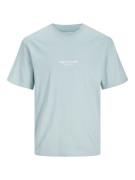 JACK & JONES Bluser & t-shirts 'Vesterbro'  pastelblå / hvid