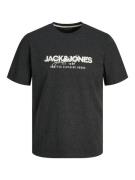 JACK & JONES Bluser & t-shirts 'JJALVIS'  sort / hvid