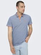 Only & Sons Bluser & t-shirts 'Fletcher'  blå / orange / hvid