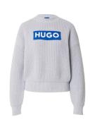 HUGO Pullover 'Sloger'  blå / grå / hvid