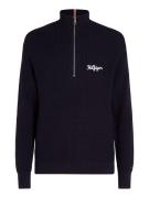 TOMMY HILFIGER Pullover  blå / hvid